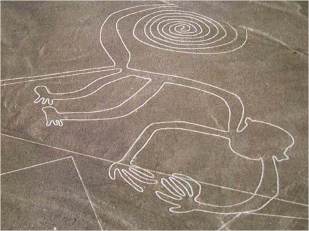 Nazca geoglyph known as 'the Monkey'