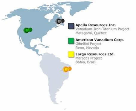 vanadium mines miners projects invest