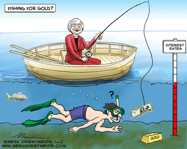 Fishing for Gold Cartoon