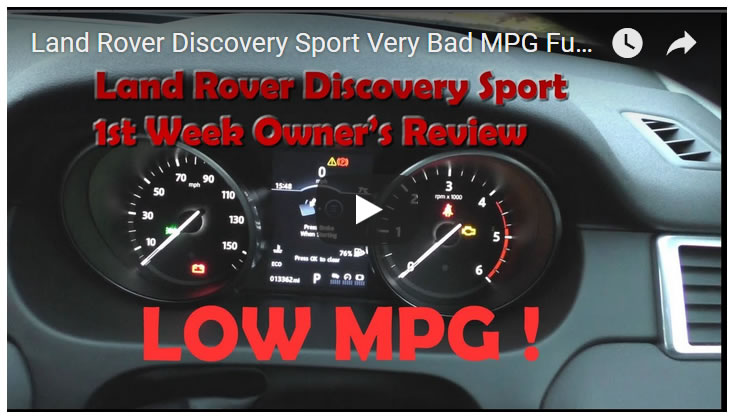 Land Rover Discovery Sport Very Bad MPG Fuel Economy! Real Owner's Review 