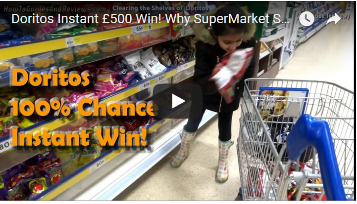 Doritos Instant £500 Win! Why Super Market Shelves are Empty