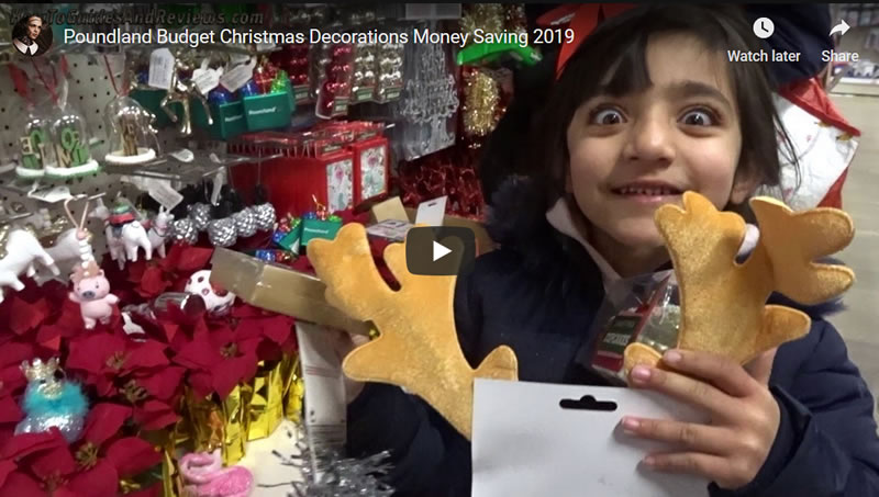 Poundland Budget Christmas Decorations Money Saving 2019 