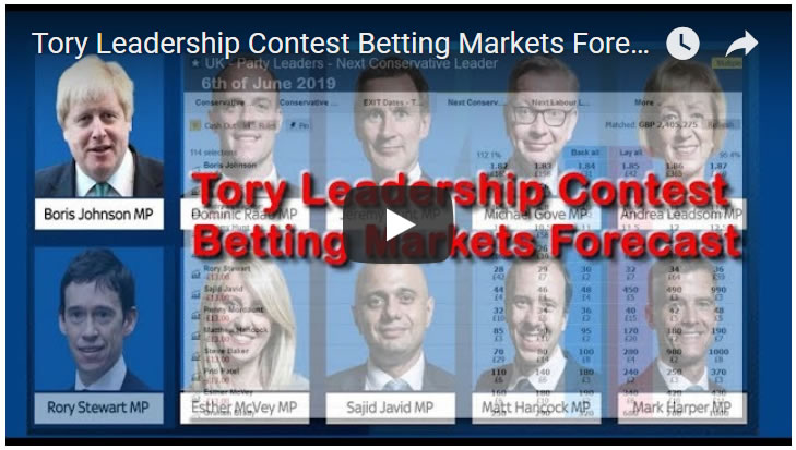 Next Tory Leader Betting Markets (Betfair)