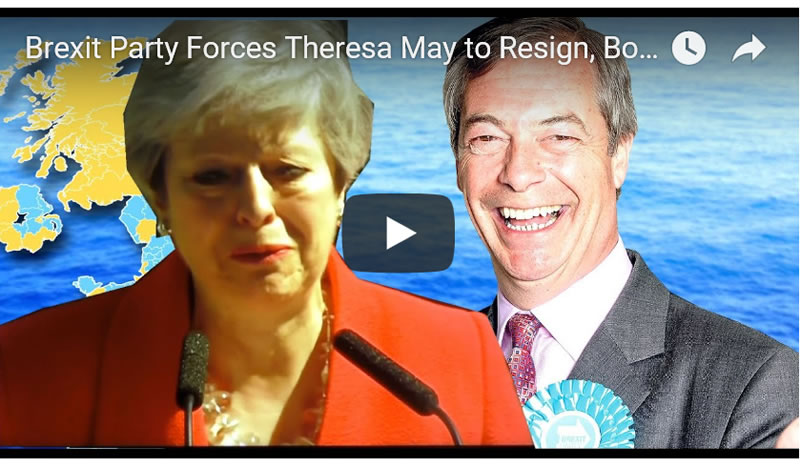 Brexit Party Forces Theresa May to Resign, Boris Johnson Next Tory Prime Minister?