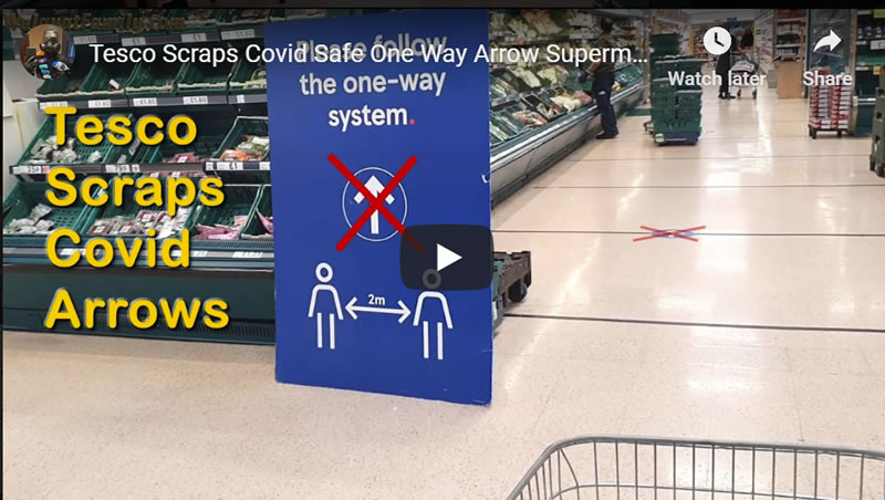 Tesco Scraps Covid Safe One Way Arrow Supermarket Shopping System