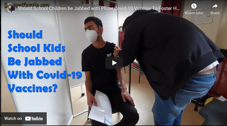 Should School Children be Jabbed with Pfizer Covid-19 Vaccine To Foster Herd Immunity? - UK
