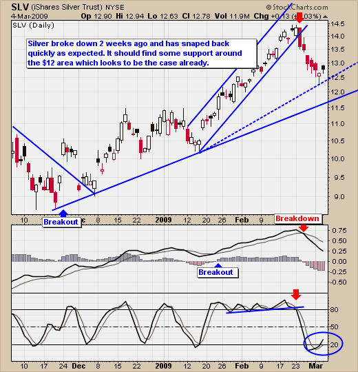 SPot Silver Bullion Correction Trading