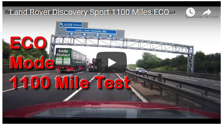 Land Rover Discovery Sport 1100 Miles ECO Mode Real MPG Fuel Economy Test