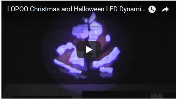 LOPOO Christmas and Halloween LED Dynamic Projector Light Review