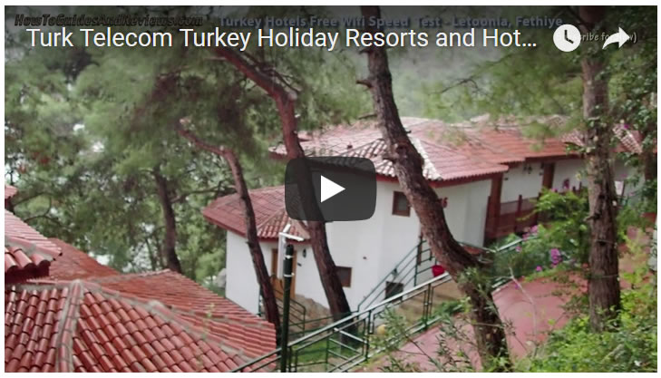 Turk Telecom Turkey Holiday Resorts and Hotels Wifi Speed Test 