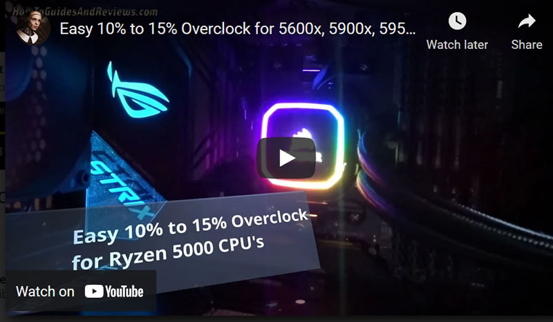 Easy 10% to 15% Overclock for 5600x, 5900x, 5950x Using AMD Ryzen Master Precision Boost Overdrive