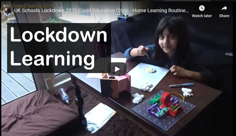 UK Schools Lockdown 2021 Covid Education Crisis - Home Learning Routine