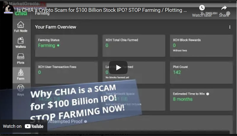 Is CHIA a Crypto Scam for $100 Billion Stock IPO? STOP Farming / Plotting CHIA NOW!