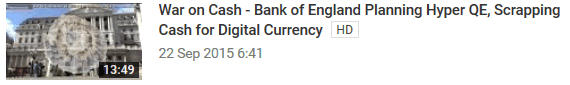 War on Cash - Bank of England Planning Hyper QE, Scrapping Cash for Digital Currency